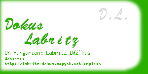 dokus labritz business card